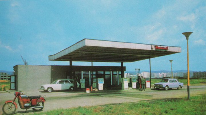 Benzinka smerom na Pereš na Moldavskej ceste